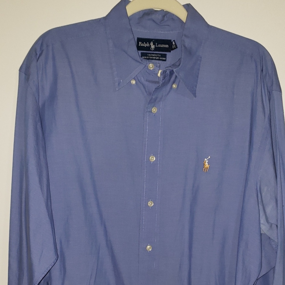 Men's Polo Ralph Lauren yarmouth button up sz 17